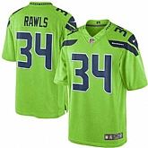 Nike Men & Women & Youth Seahawks 34 Thomas Rawls Green Color Rush Limited Jersey,baseball caps,new era cap wholesale,wholesale hats